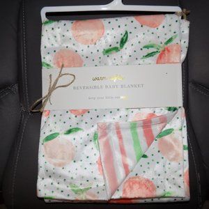 S.L. Home Fashions Warm Nights Peach Print Blanket